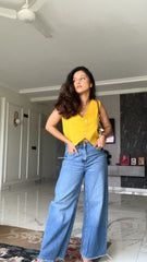 Yellow Waist Coat Cotton Jacket