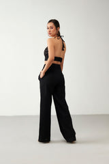 Black Classic Straight Fit Trouser