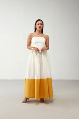 Off White Flawless Color Blocked Dress