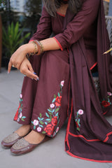 brown farsi salwar set