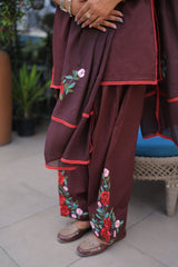 brown farsi salwar set