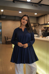 Mul Anarkali Kurta And Farsi Set