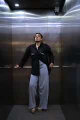 Black Sliver Stone Work Shirt
