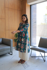 Green Kalamkari Kurta