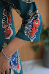 Green Kalamkari Kurta