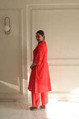 Red Kurta Set