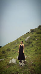 Black Flawlessly Pleated Dress