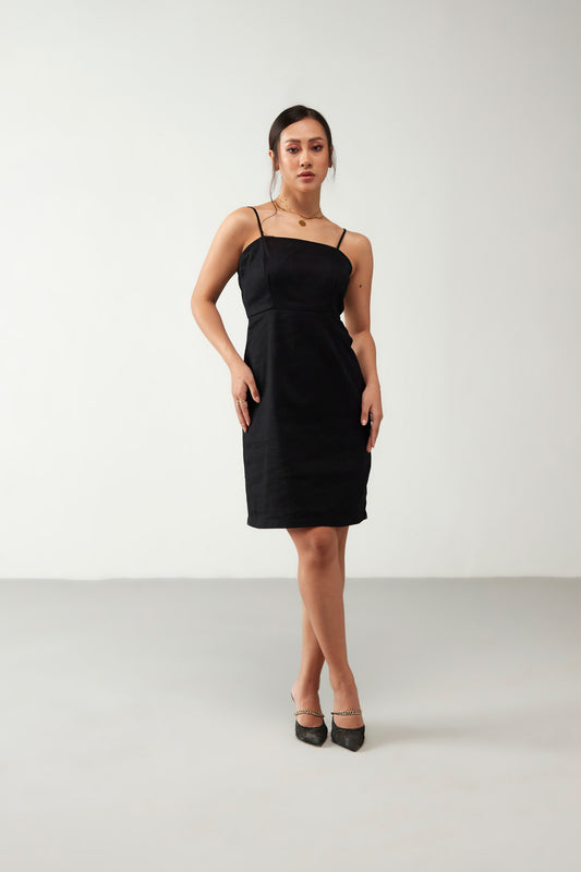 Black Classic Cotton Dress