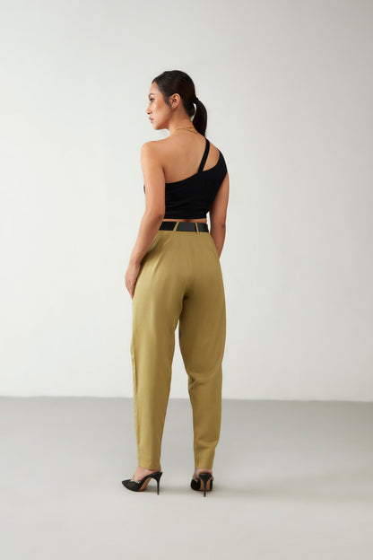 Green Pocket Style Trouser