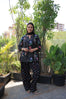 Black Multi Color Printed Farsi Set