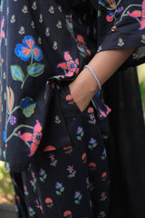 Black Multi Color Printed Farsi Set