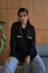 Black Sliver Stone Work Shirt