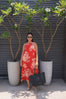 Red Floral Print Dress