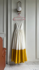 Off White Flawless Color Blocked Dress